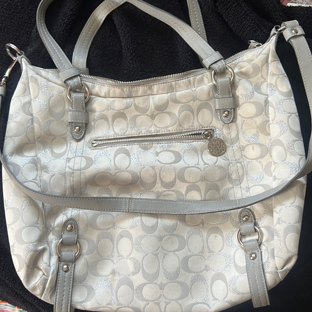 Coach Signature Handbag - Barely used. Maybe once or twice.